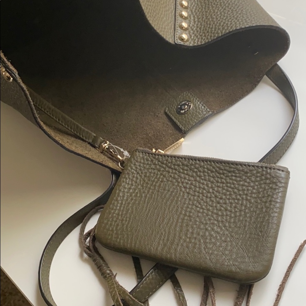 Rebecca minkoff navy green shoulder bag - Picture 6 of 7